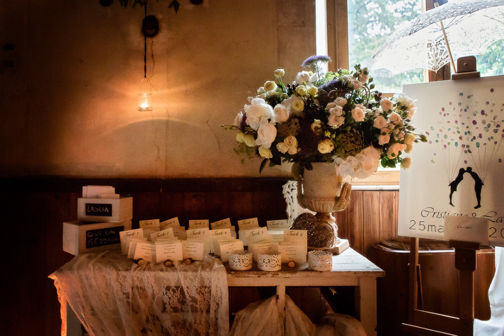 Perch� scegliere il welcome table per il vostro matrimonio in Toscana